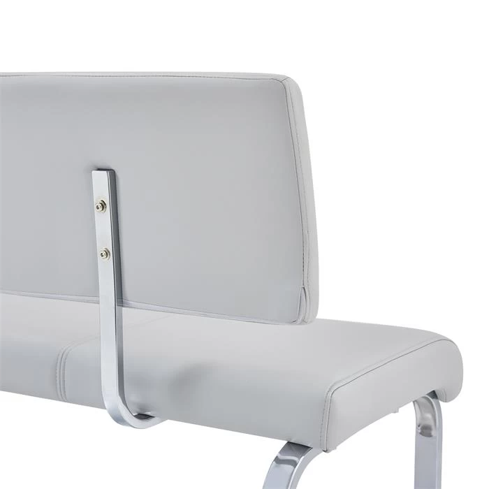 Esszimmerbank VILAS Kunstlederbezug In Hellgrau 4 Esszimmerbank VILAS Kunstlederbezug In Hellgrau – Bild 4