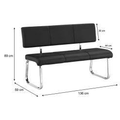 Esszimmerbank Essbank VILAS Schwarz -Möbel Verkauf 12380 4