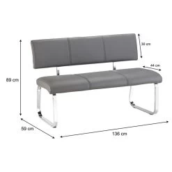 Esszimmerbank Essbank VILAS Grau -Möbel Verkauf 12381 4