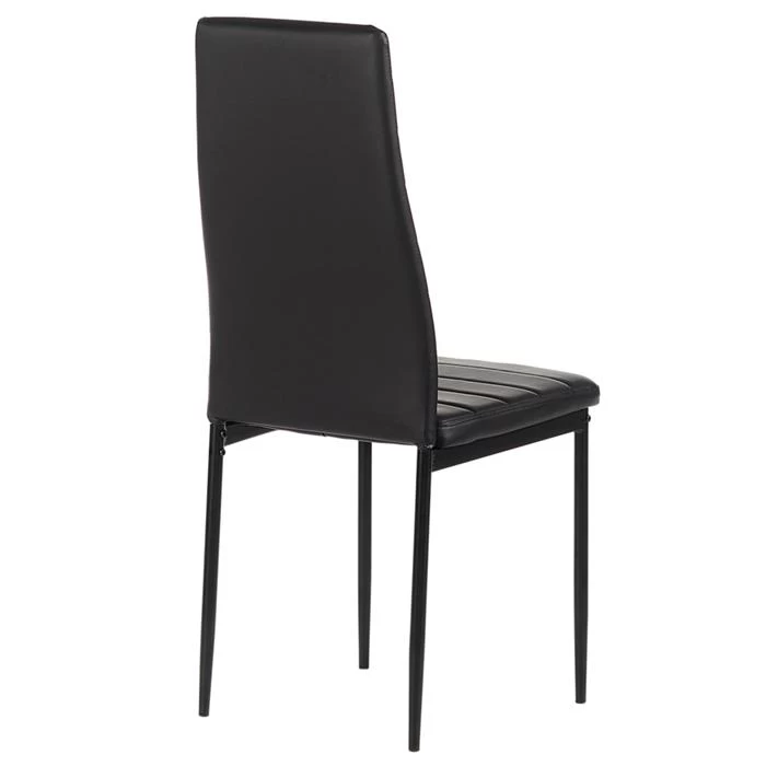 Esszimmerstuhl NATHALIEim 4er Set In Schwarz/schwarz 3 Esszimmerstuhl NATHALIEim 4er Set In Schwarz/schwarz – Bild 3