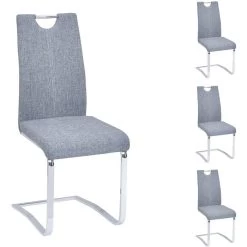 Schwingstuhl SABA Im 4er Set In Grau