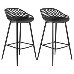Barhocker IREK Im 2er Set In Schwarz