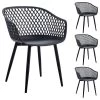 Esszimmerstuhl MADEIRA Im 4er Set In Schwarz/schwarz