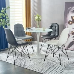 Esszimmerstuhl IMRAN Im 4er Set In Weiß -Möbel Verkauf 12634 4