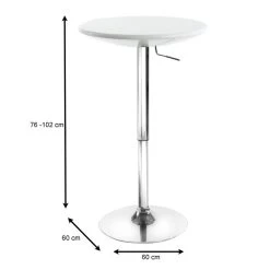 Bartisch Bistrotisch DOMINIK Weiß 7 Bartisch Bistrotisch DOMINIK Weiß -Möbel Verkauf 13192 3