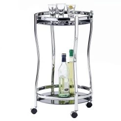 Servierwagen VEGA In Chrom/schwarz