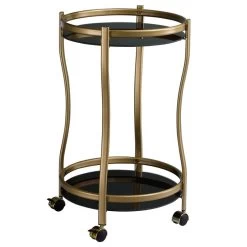 Servierwagen VEGA In Gold/schwarz -Möbel Verkauf 13806 2