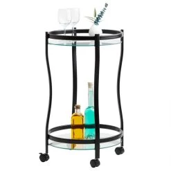 Servierwagen VEGA In Schwarz/Klarglas -Möbel Verkauf 13814 3