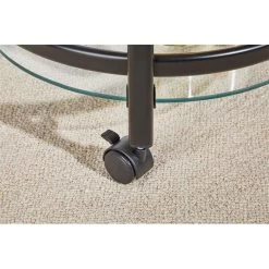 Servierwagen VEGA In Schwarz/Klarglas -Möbel Verkauf 13814 A6