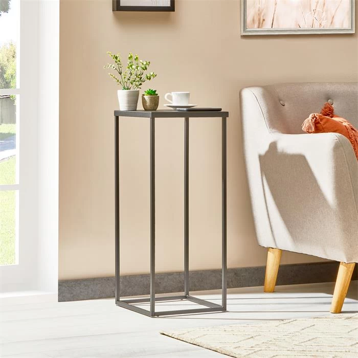 Blumenständer FLORA Aus Metall Tischplatte In Schwarz 5 Blumenständer FLORA Aus Metall Tischplatte In Schwarz – Bild 5