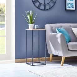 Blumenständer FLORA Aus Metall Tischplatte In Wildeiche -Möbel Verkauf 13857 AC3