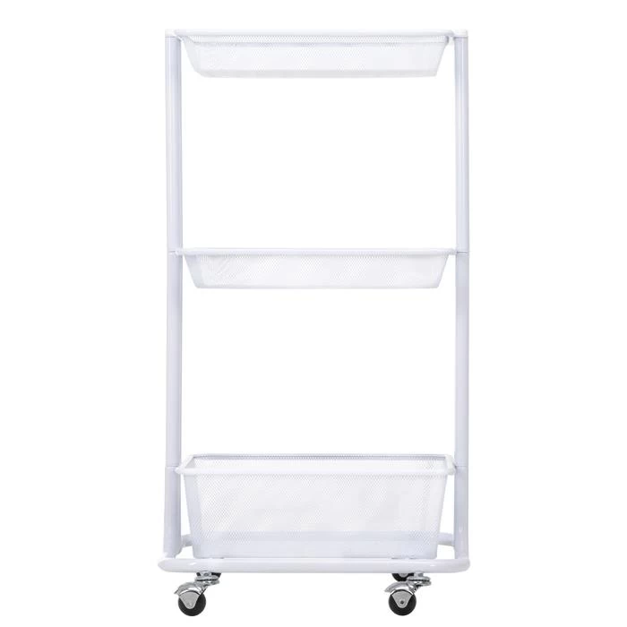 Küchenwagen VALIENTE Mit 3 Körben In Weiß 3 Küchenwagen VALIENTE Mit 3 Körben In Weiß – Bild 3