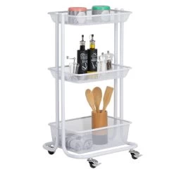 Küchenwagen VALIENTE Mit 3 Körben In Weiß 9 Küchenwagen VALIENTE Mit 3 Körben In Weiß -Möbel Verkauf 13925 3