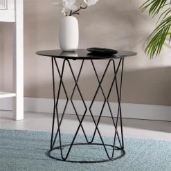 Beistelltisch MADESIS Rund, In Schwarz 10 Beistelltisch MADESIS Rund, In Schwarz -Möbel Verkauf 13930 A0 N1