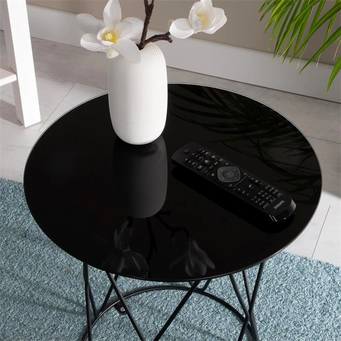 Beistelltisch MADESIS Rund, In Schwarz 6 Beistelltisch MADESIS Rund, In Schwarz – Bild 6