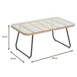 Beistelltisch BOREAL Mit Polyrattan -Möbel Verkauf 13944 4