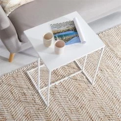 Beistelltisch VITORIO Rechteckig In Weiß -Möbel Verkauf 13956 AC3