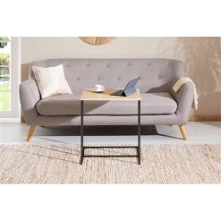 Beistelltisch VITORIO Rechteckig In Sonoma Eiche/schwarz -Möbel Verkauf 13957 A1