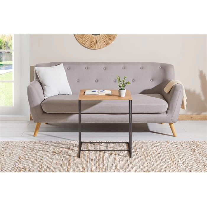 Beistelltisch VITORIO Rechteckig In Wildeiche/schwarz 2 Beistelltisch VITORIO Rechteckig In Wildeiche/schwarz – Bild 2