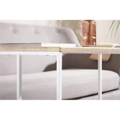 Beistelltisch VITORIO Rechteckig In Sonoma Eiche/weiß -Möbel Verkauf 13960 A6