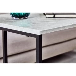 Beistelltisch VITORIO Rechteckig In Betonoptik/schwarz -Möbel Verkauf 13962 A4