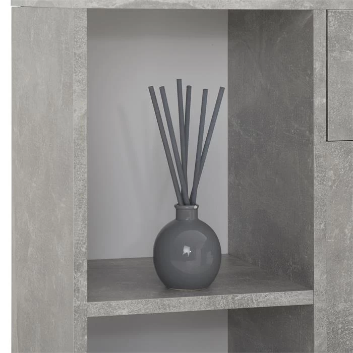 Eckschreibtisch DIEGO Mit Regal In Betonoptik 5 Eckschreibtisch DIEGO Mit Regal In Betonoptik – Bild 5