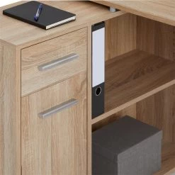 Eckschreibtisch ISOTTA Mit Regal In Sonoma Eiche -Möbel Verkauf 14711 2 N