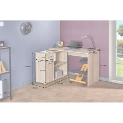 Eckschreibtisch ISOTTA Mit Regal In Sonoma Eiche -Möbel Verkauf 14711 A10