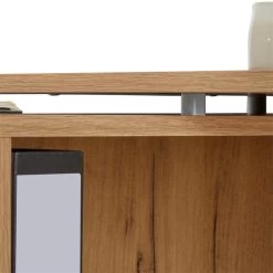 Eckschreibtisch ISOTTA Mit Regal In Wildeiche/Beton Dunkel -Möbel Verkauf 14715 8 N