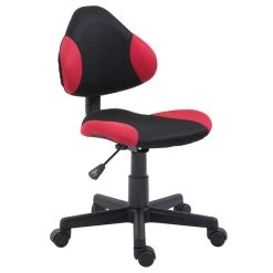 Kinderdrehstuhl ALONDRA Schwarz/rot