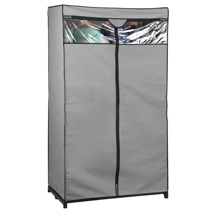 Stoffkleiderschrank DAMARIS In Grau 2 Stoffkleiderschrank DAMARIS In Grau – Bild 2