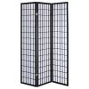 Paravent , Spanische Wand , Raumteiler, Schwarz