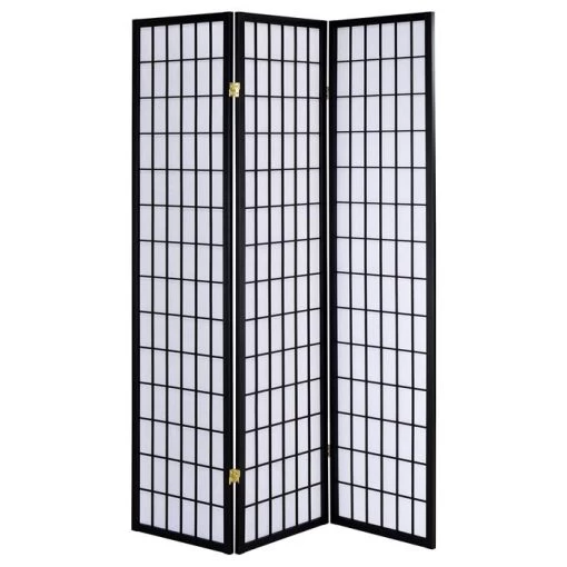Paravent , Spanische Wand , Raumteiler, Schwarz -Möbel Verkauf 1733 0