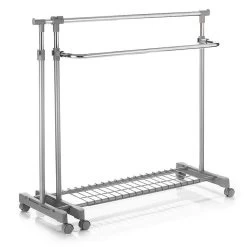 Rollgarderobe LONDON Chrom/grau Höhenverstellbar 8 Rollgarderobe LONDON Chrom/grau Höhenverstellbar -Möbel Verkauf 18230 3 N1