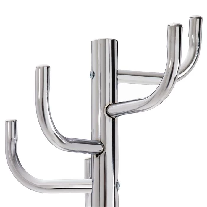 Kleiderständer MILA Mit 8 Kleiderhaken In Chrom 2 Kleiderständer MILA Mit 8 Kleiderhaken In Chrom – Bild 2