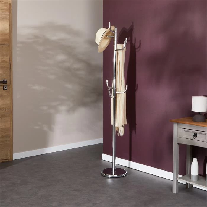 Kleiderständer MILA Mit 8 Kleiderhaken In Chrom 6 Kleiderständer MILA Mit 8 Kleiderhaken In Chrom – Bild 6