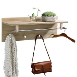 Wandgarderobe ULF In Sonoma Eiche / Chrom