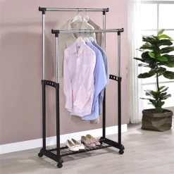 Garderobenwagen GROSSO, Höhenverstellbar Schwarz -Möbel Verkauf 18455 2 N1