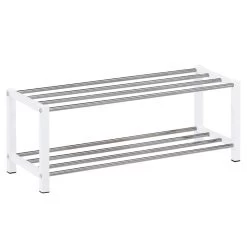 Schuhregal DUBLIN Mit 2 Böden, Weiß 5 Schuhregal DUBLIN Mit 2 Böden, Weiß -Möbel Verkauf 18462 2