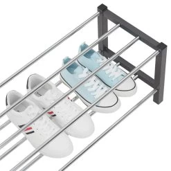 Schuhregal DUBLIN Mit 2 Böden In Grau -Möbel Verkauf 18463 2