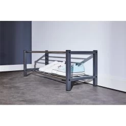 Schuhregal DUBLIN Mit 2 Böden In Grau -Möbel Verkauf 18463 A4