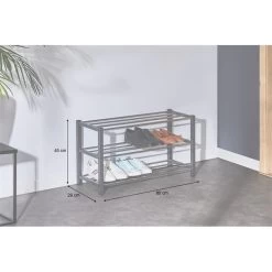 Schuhregal DUBLIN Mit 3 Böden In Grau -Möbel Verkauf 18466 A7