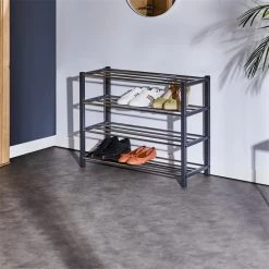 Schuhregal DUBLIN Mit 4 Böden In Grau -Möbel Verkauf 18469 A0 N1