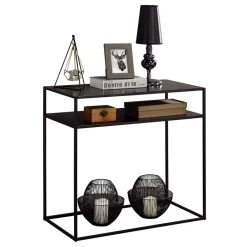 Konsolentisch GONZALO 2 Ablageflächen In Schwarz