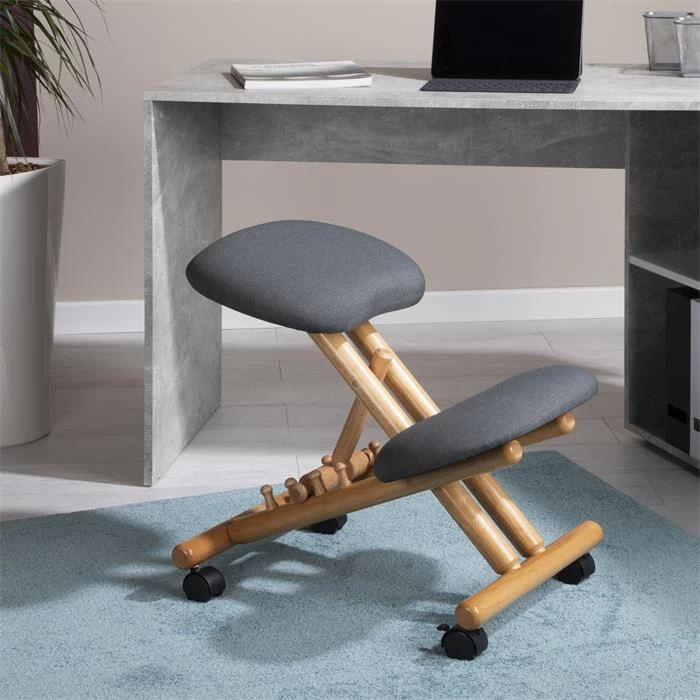 Kniehocker BORMIO Höhenverstellbar, Ergonomisch In Grau 6 Kniehocker BORMIO Höhenverstellbar, Ergonomisch In Grau – Bild 6