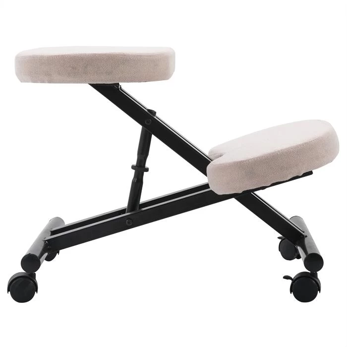 Kniehocker Kniestuhl ROBERT In Schwarz/beige 2 Kniehocker Kniestuhl ROBERT In Schwarz/beige – Bild 2