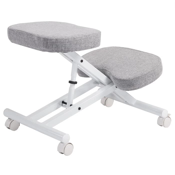 Kniehocker Kniestuhl ROBERT In Weiß/grau 4 Kniehocker Kniestuhl ROBERT In Weiß/grau – Bild 4