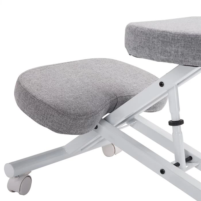 Kniehocker Kniestuhl ROBERT In Weiß/grau 5 Kniehocker Kniestuhl ROBERT In Weiß/grau – Bild 5