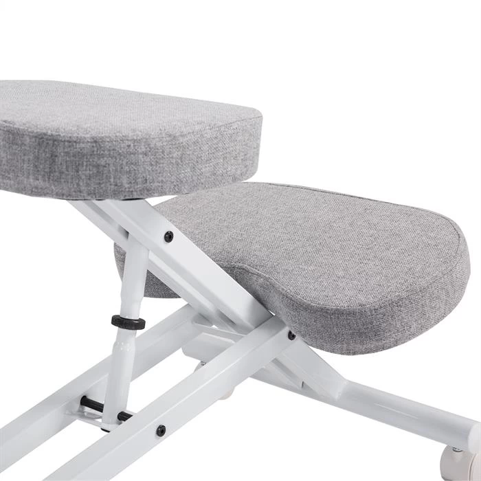 Kniehocker Kniestuhl ROBERT In Weiß/grau 6 Kniehocker Kniestuhl ROBERT In Weiß/grau – Bild 6