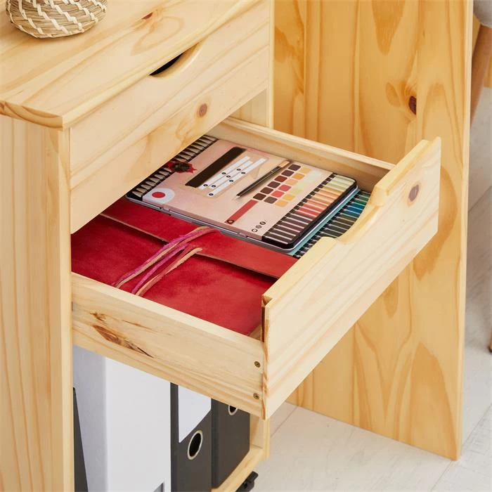 Rollcontainer KANO Mit 2 Schubladen Und 1 Ablagefach In Natur 6 Rollcontainer KANO Mit 2 Schubladen Und 1 Ablagefach In Natur – Bild 6